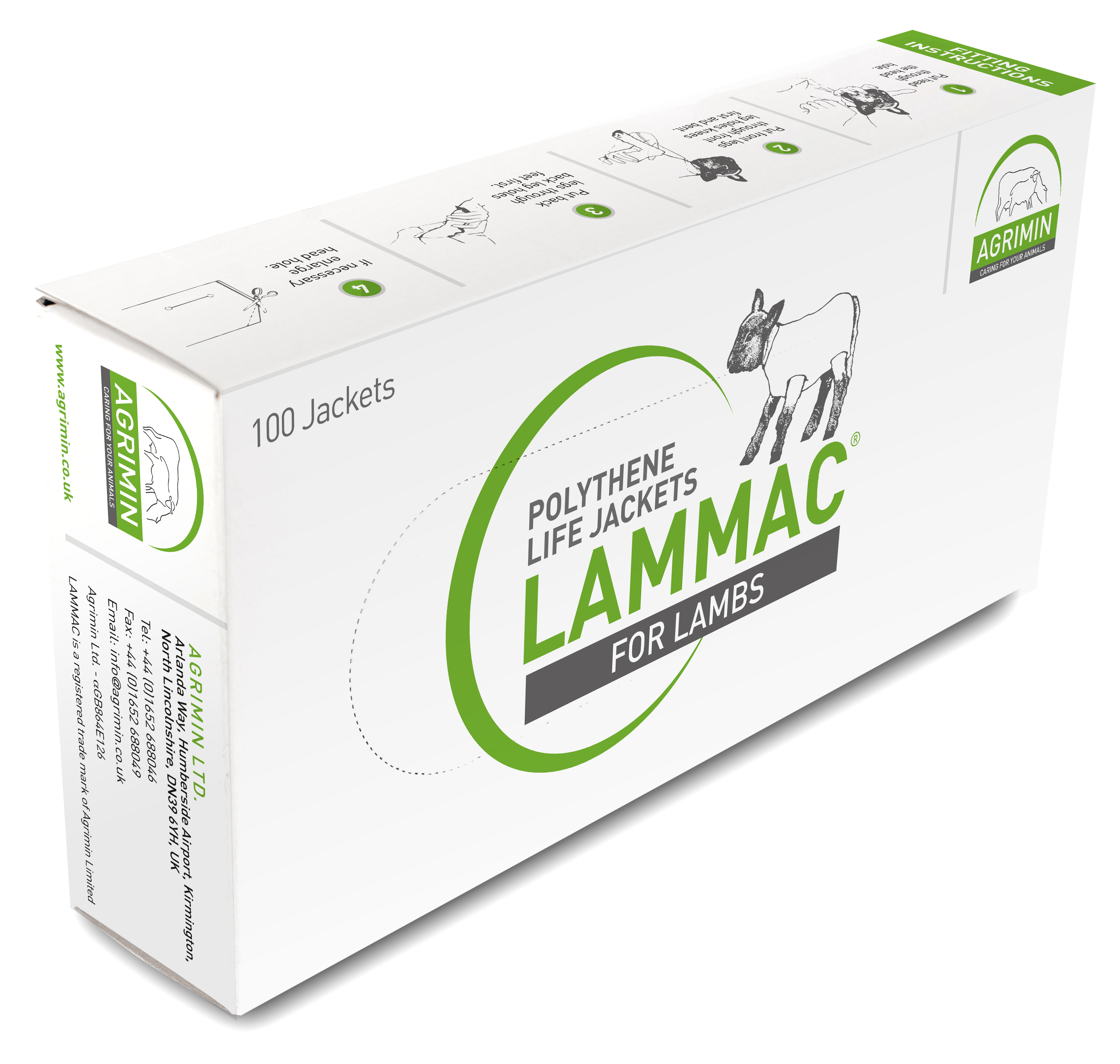 Agrimin Lammac Lamb Macs Standard Large Clear or Orange 